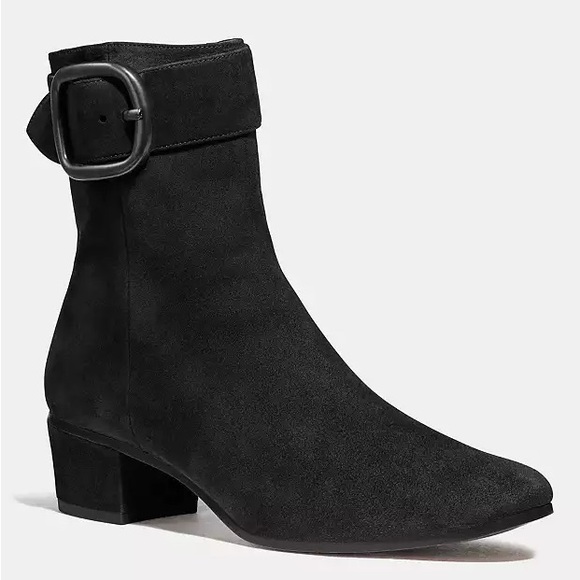 Coach Cassandra suede buckle boots 8 8.5 9 NWOB - Picture 5 of 5